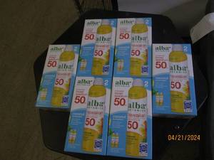 6 packages of 2 alba botanica broad spectrum 50 sunscreen