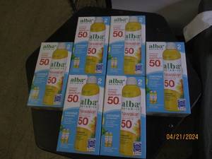 6 packages of 2 alba botanica broad spectrum 50 sunscreen