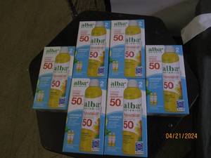 6 packages of 2 alba botanica broad spectrum 50 sunscreen