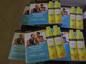6 packages of 2 neutrogena beach strength protection 60 sunscreen