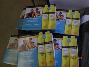 6 packages of 2 neutrogena beach strength protection 60 sunscreen