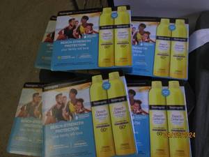 6 packages of 2 neutrogena beach strength protection 60 sunscreen
