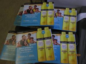 6 packages of 2 neutrogena beach strength protection 60 sunscreen