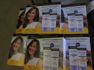 6 packages of 2 neutrogena ultra sheer 55 sunscreen