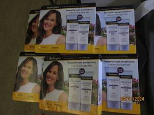 6 packages of 2 neutrogena ultra sheer 55 sunscreen