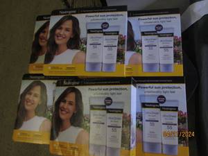 6 packages of 2 neutrogena ultra sheer 55 sunscreen