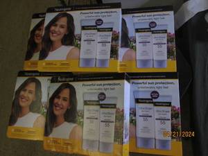 6 packages of 2 neutrogena ultra sheer 55 sunscreen