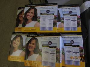 6 packages of 2 neutrogena ultra sheer 55 sunscreen