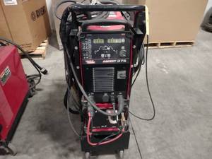 lot 3 image: Lincoln Aspect 375 Tig Welder, Cart...