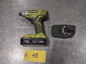 lot 48 image: Ryobi 18 Volt 14 Driver, Works, N...