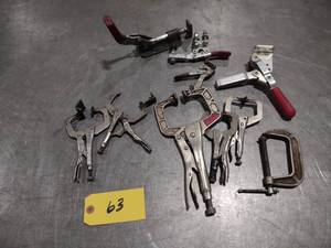 lot 63 image: Assorted Clamps...