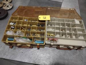 lot 72 image: (2) Tackle Boxes with Hardware...