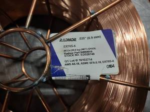 lot 87 image: Radnor ER70S-6 .035 Weld Wire...