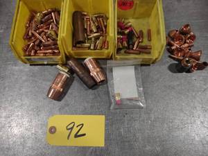 lot 92 image: Assorted Welding Tips & Cones...