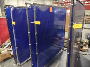 lot 112 image: (2) Welding Curtains, 6x6...