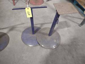 lot 123 image: (2) Adjustable Height Work Stands...
