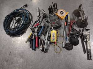 lot 197 image: Assorted Tools & Cords...