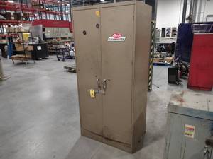 lot 199 image: Two Door Cabinet with Contents...