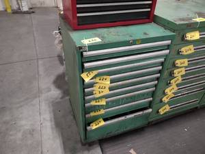 lot 232 image: Wilson Tool 9 Drawer Parts Cabinet...