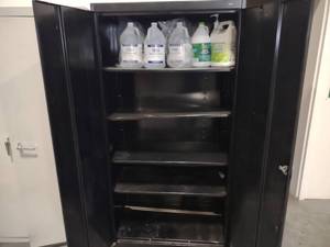 lot 448 image: Cabinet with Contents, 36x18x72...