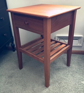 Wooden Side Table with Drawer