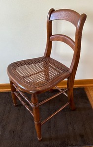 Vintage Caned Seat Wooden Chair