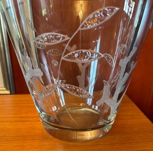 Artisan Created Thick Glass Vase