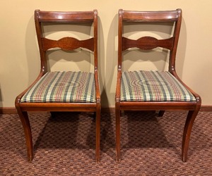 Pair of Vintage Wooden Chairs