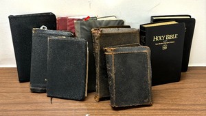 Nine Vintage Bibles