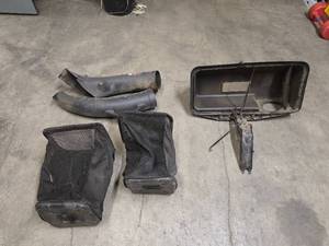 2 bin lawn bagger system for John Deere lawn mower