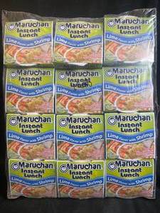 lot 227 image: Maruchan Instant Ramen Noodle Soup Lime Flavor with Shrimp - 12-Pack Best by 04282023