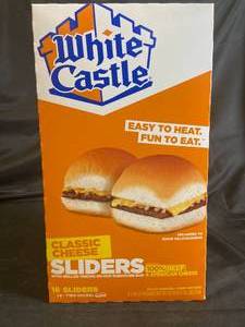 lot 24 image: K - White Castle Classic Cheeseburger Sliders - 16 Sliders