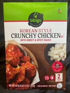 lot 26 image: K - Korean Style Crunchy Chicken w Sweet & Spicy Sauce - 2-Packs Total 44Oz