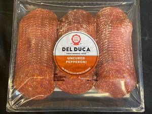 lot 173 image: B - Delduca Uncured Pepperoni - 18Oz Best by 07242024