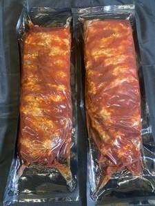 lot 282 image: F - Full Rack of Barbeque Ribs - 2-Pack
