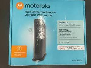 CT 3. Motorola Cable modem and Wifi Router               (RK)