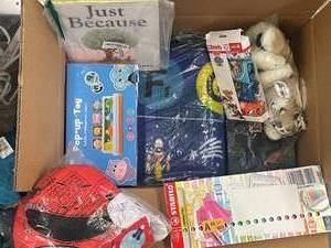CT 3.  Big Box of Kids Toys Rug and Clothes