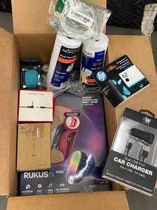 CA 1   Box of electronics and office stuff