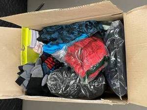 CA 2    Box of socks, KIds underwear and random clothes
