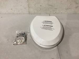lot 456 image: Quick Flip Toilet Seat with Built-In Potty & Splash Guard for Toddler Training, Slow Close (Elongated, White)
