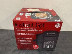 lot 26 image: Instant Pot Duo Crisp Ultimate Lid, 13-in-1 Air Fryer and Pressure Cooker Combo
