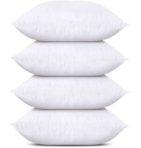 lot 207 image: Utopia Bedding Throw Pillows (Set of 4, White), 18 x 18 Inches