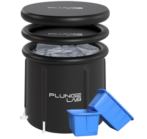 lot 225 image: Cold Plunge Tub XL with 2-Pack Large Ice Cube Molds