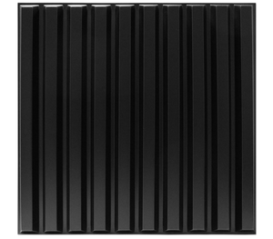 lot 227 image: STICKGOO 12 PCS 3D Slat Wall Panels, 19.7 x 19.7 Matte Black