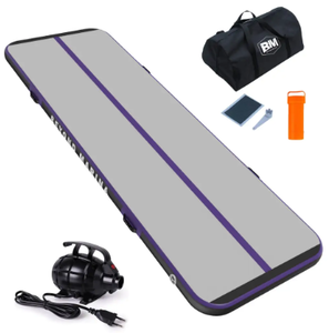 lot 300 image: Inflatable Gymnastics Mat, Purple, Measures 10 x 3.3 x 4