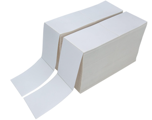 lot 330 image: LIKED 6000 Labels Fanfold 4 x 6 Direct Thermal Labels, with Perforated line for Thermal Printers