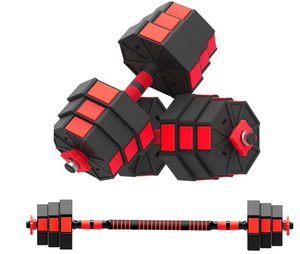 lot 435 image: Adjustable Dumbbell Weight Set Quick Conversion with Non-Slip Ergonomic Connection Bar