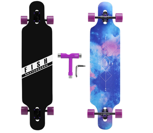 lot 452 image: 41-Inch Downhill Longboard Skateboard