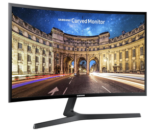 lot 2 image: SAMSUNG 27 CF39 Series FHD 1080p Curved Computer Monitor