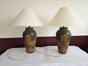 Floral Urn Table Lamp (Pair)